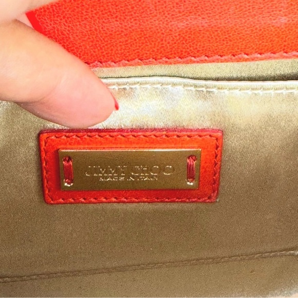 Jimmy Choo Limited Edition Sunset Candy Clutch with Chain Strap - Picture 7 of 7